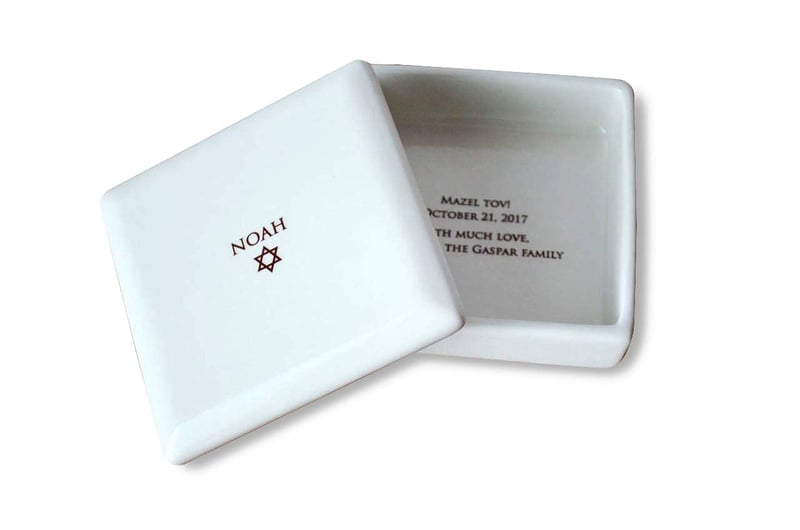 Bar or Bat Mitzvah Star of David Keepsake Box