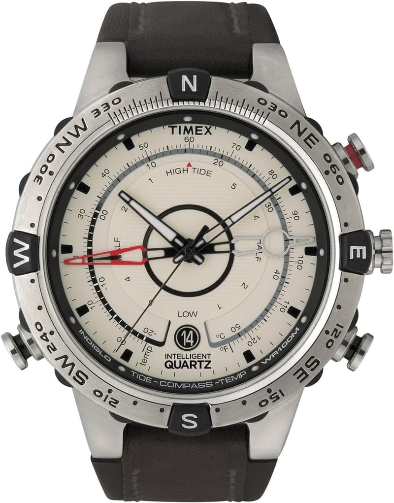 Tide Temp Compass Watch for Men – Timex Silicone Strap