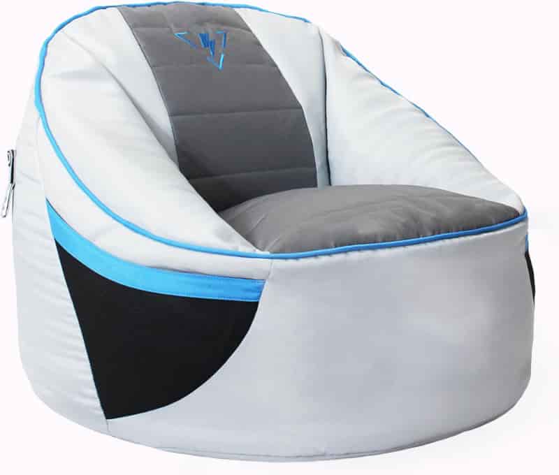Gaming Bean Bag Chair Cover - Gray & Blue