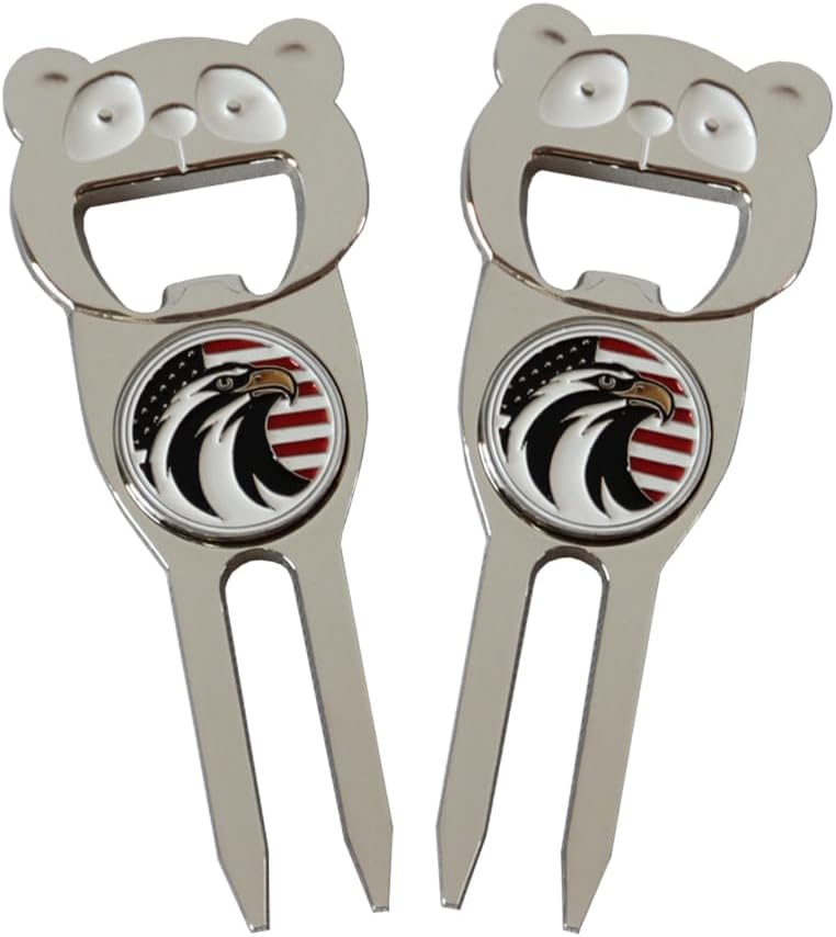 Golf Divot Tool Set with Ball Marker & Club Holder