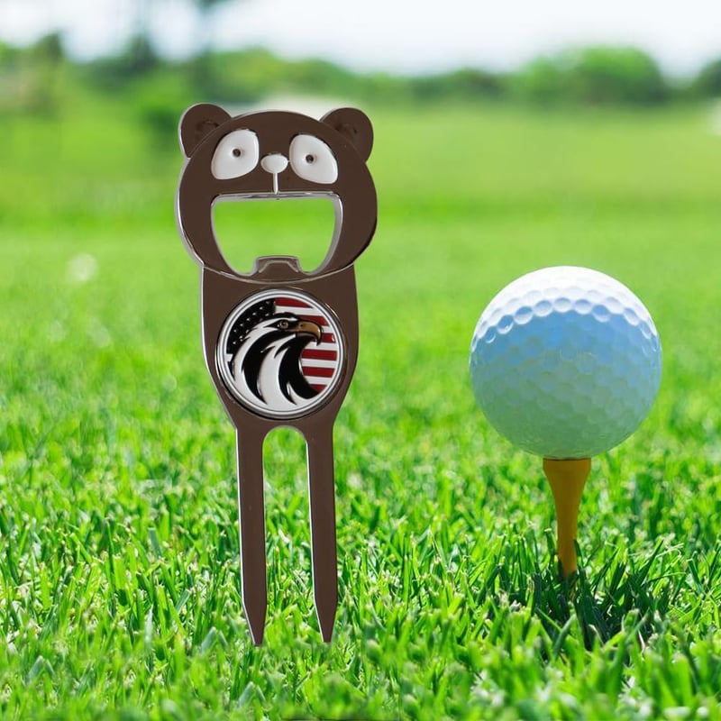Golf Divot Tool Set with Ball Marker & Club Holder