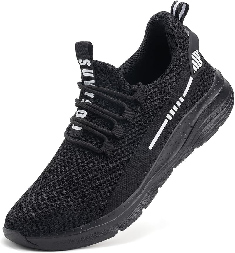 Steel Toe Safety Work Shoes - Puncture Proof & Slip Resistant Sneakers