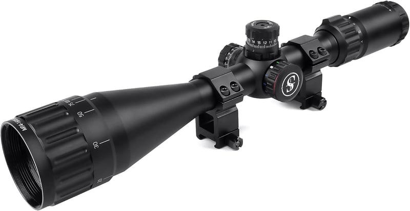 4-16x50 Hunting Rifle Scope with Mil Dot Reticle and Adjustable Objective
