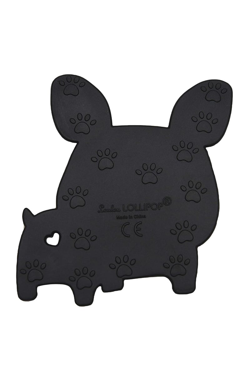 Boston Terrier Silicone Baby Teether by Loulou Lollipop