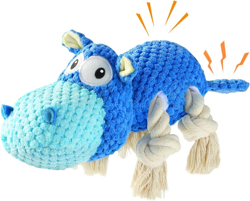 Durable Squeaky Dog Toy for Aggressive Chewers, Medium Size