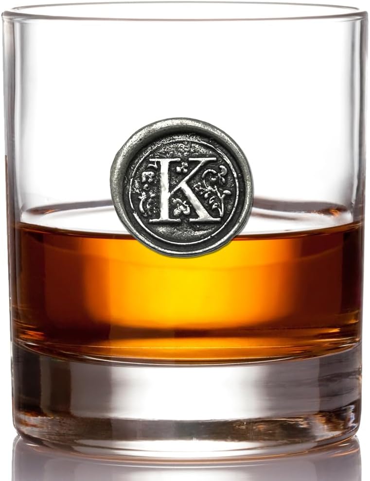 11oz Monogram Whiskey Glass - Personalized Men's Gift