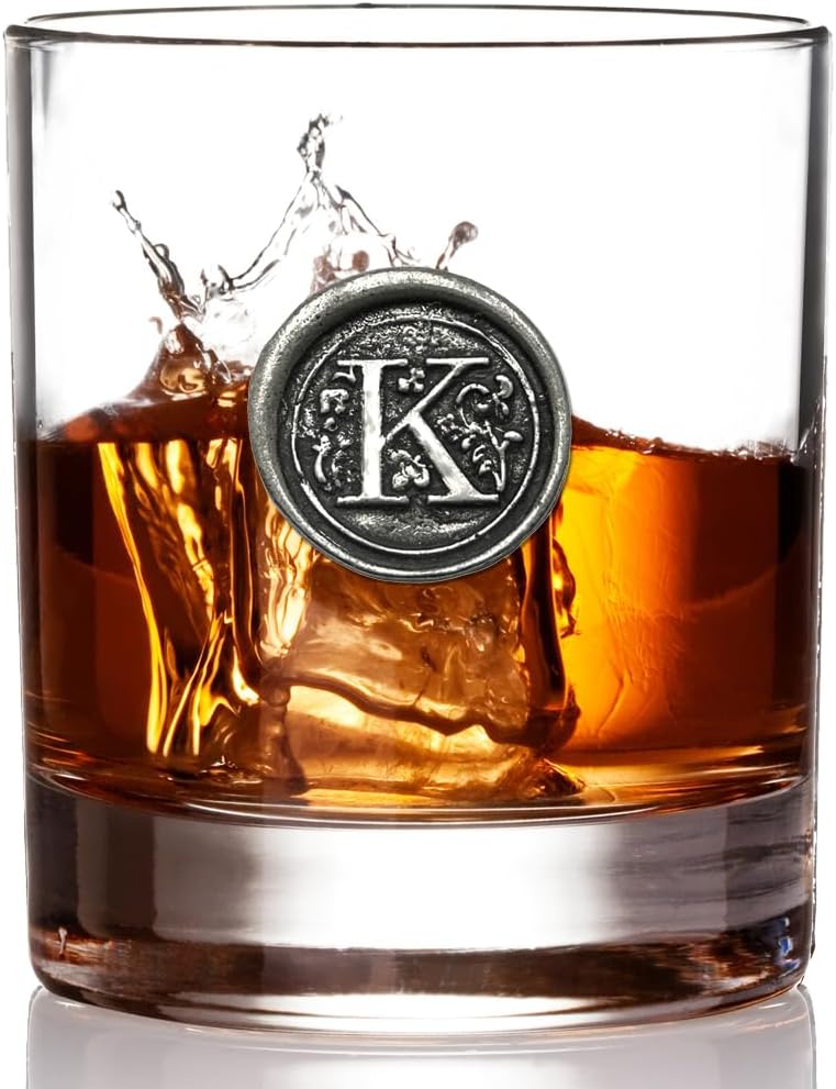 11oz Monogram Whiskey Glass - Personalized Men's Gift
