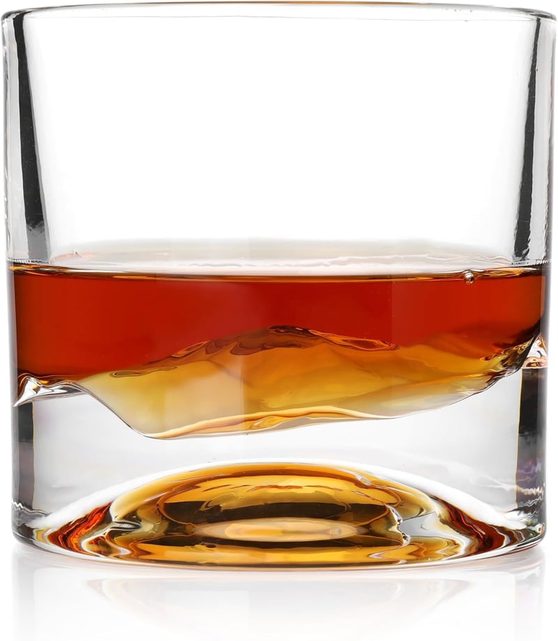 Whiskey Glass Set for Men, Freezable 10 oz Crystal