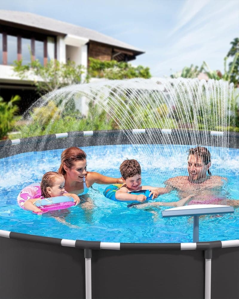 Pool Fountain with Adjustable Spray