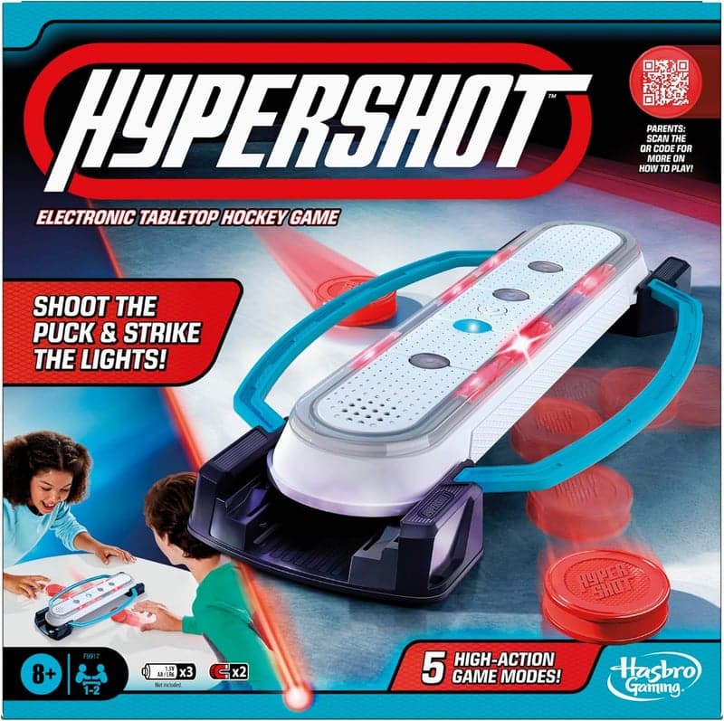 Electronic Tabletop Hockey Game with Music & Lights, Ages 8+