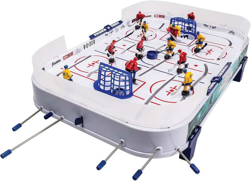 Tabletop Rod Hockey Game Set for Kids & Family with Pucks