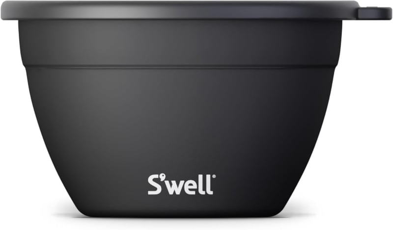 64oz Leak-Proof Stainless Steel Salad Bowl Kit with Tray