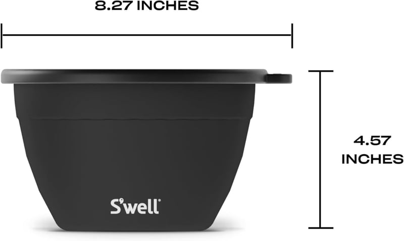 64oz Leak-Proof Stainless Steel Salad Bowl Kit with Tray