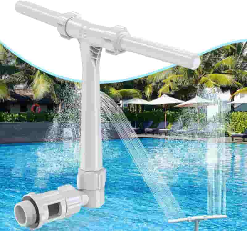 Pool Fountain - Adjustable Dual Spray Waterfall for All Pools