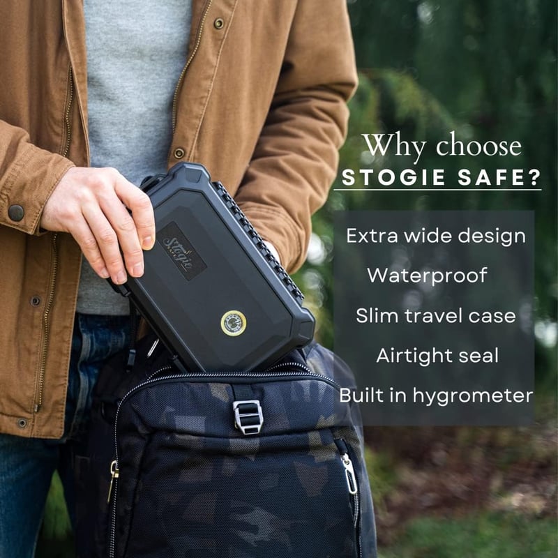 Waterproof Travel Cigar Humidor for Men