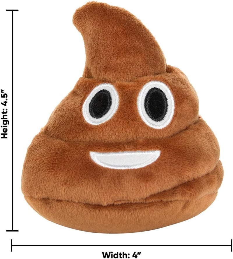 Funny Farting Poop Plush Toy - Gag Gift for Teens or Office