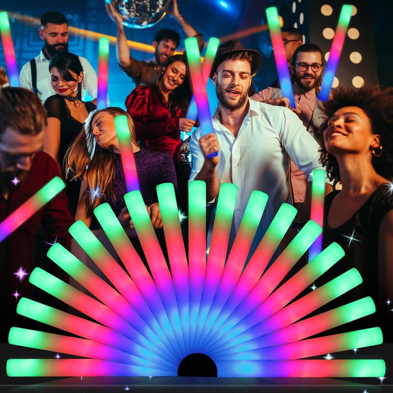 Glow Sticks Party Pack with Colorful Flashing