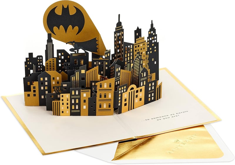 Batman 3D Pop-Up Birthday Card for Him by Hallmark