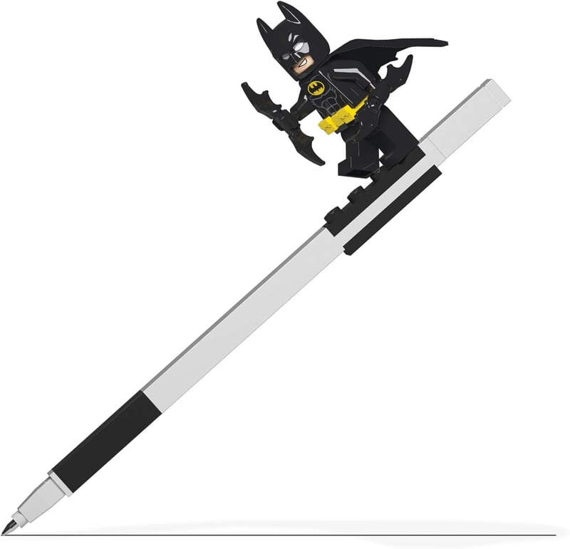 Batman Lego Gel Pen with Minifigure – Black Ink, Ages 6+