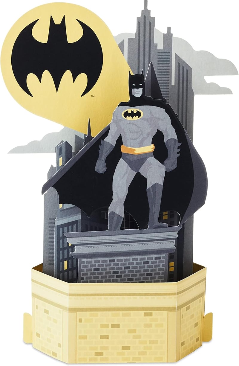 Batman 3D Pop-Up Birthday Card for Him by Hallmark