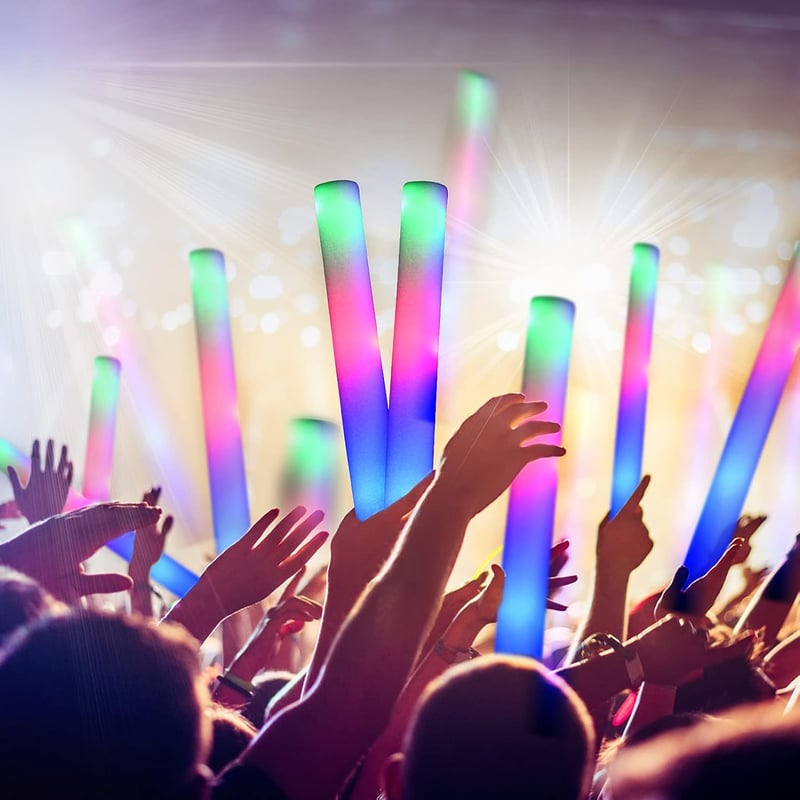 Party/Festival LED Glow Sticks Bulk Pack