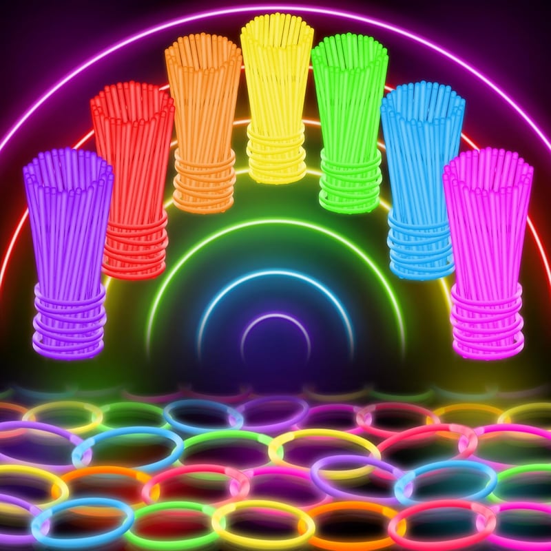 Party Glow Sticks Pack with Bracelets & Necklaces