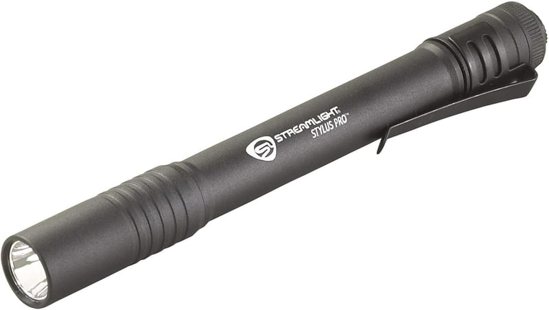 Penlight with 100 Lumens, Includes 2 AAA Batteries, Black