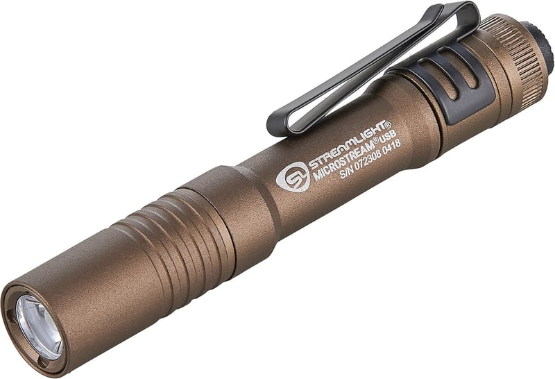 MicroStream 250-Lumen USB Rechargeable Compact Flashlight