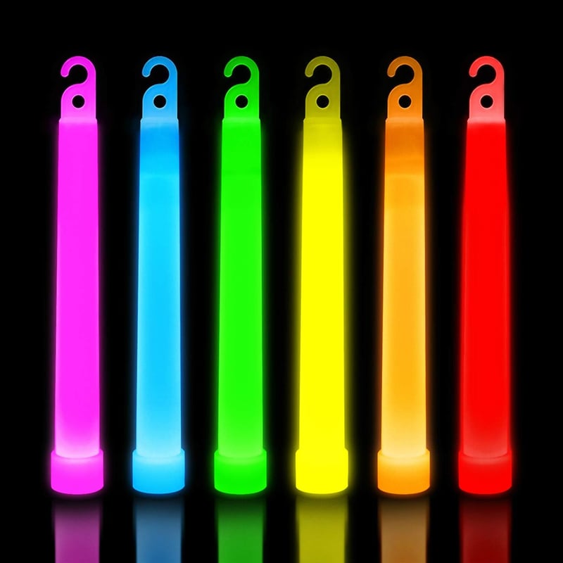 30-Pack Ultra Bright Glow Sticks - 12-Hour Party Light