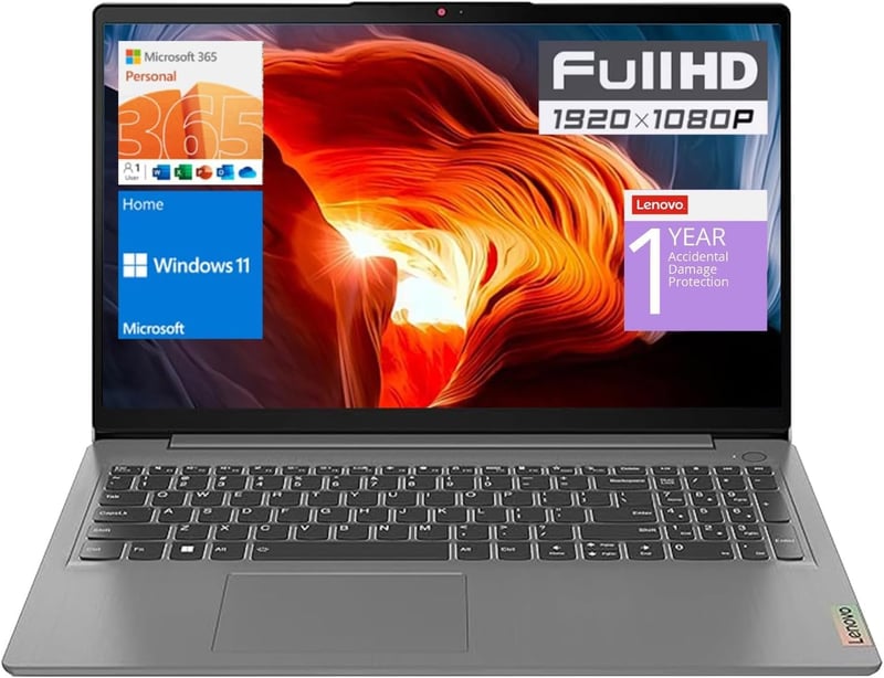 Lenovo IdeaPad 1 Laptop, 15.6