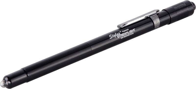 11-Lumen LED Pen Light with Batteries, Black