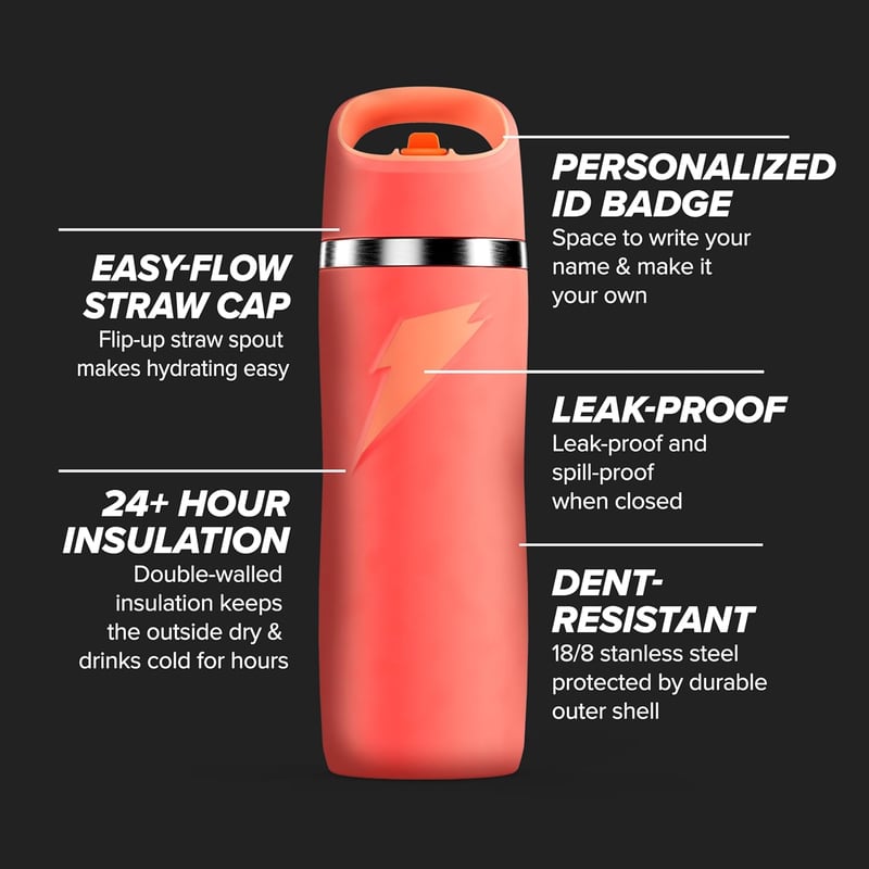 Gatorade 22oz Stainless Steel Bottle