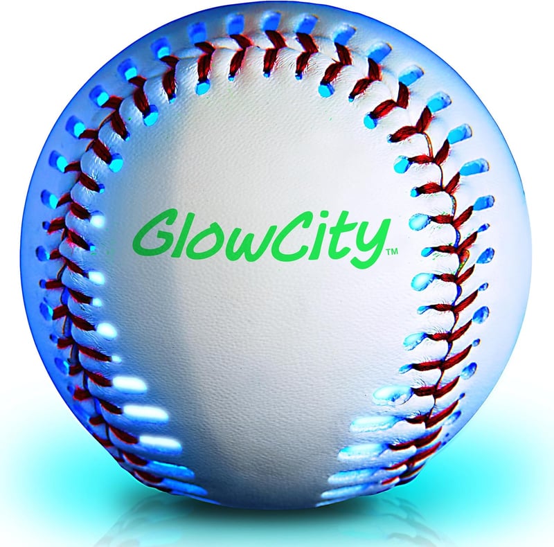 LED Leather Baseball: Rechargeable Light-Up for Kids 8+