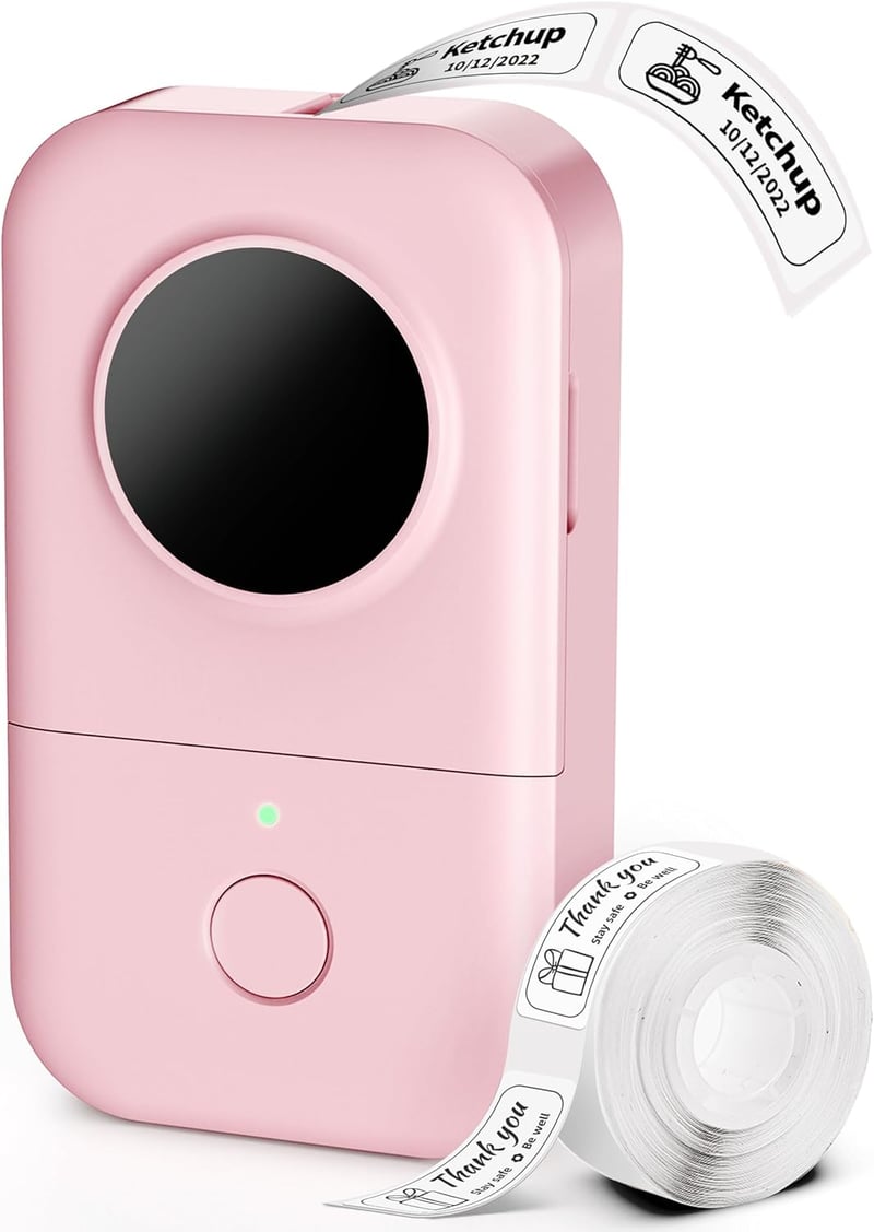 Portable Bluetooth Label Maker – Rechargeable with Templates