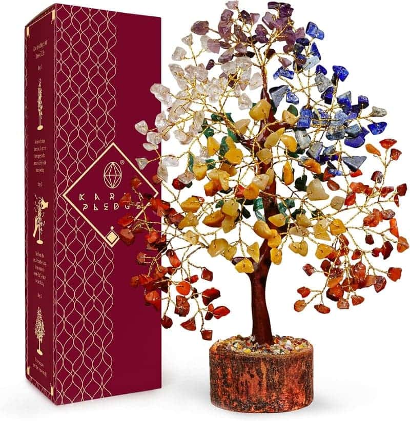 7 Chakra Crystal Tree - Handmade Bonsai for Home & Gift