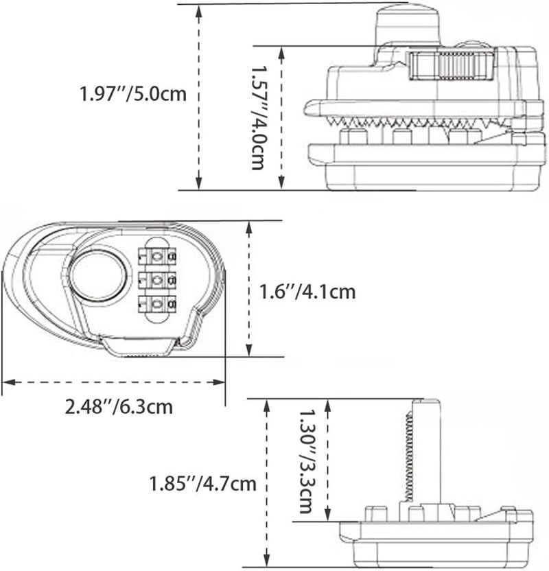 3-Digit Combination Gun Trigger Lock
