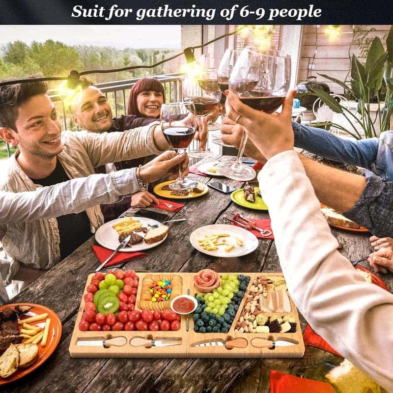 Housewarming Bamboo Charcuterie Board Set