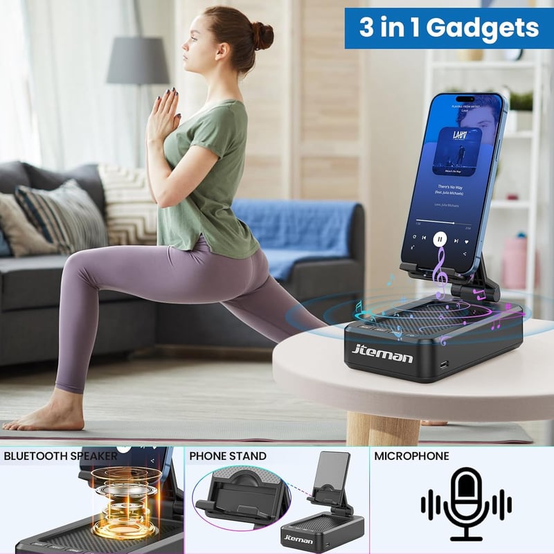 Bluetooth Speaker Phone Stand with Anti-Slip Base