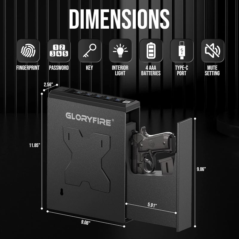 Biometric Gun Safe with Fingerprint Access