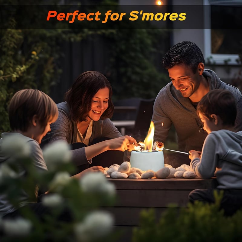 Indoor & Outdoor Concrete Smores Fire Pit – Housewarming Gift