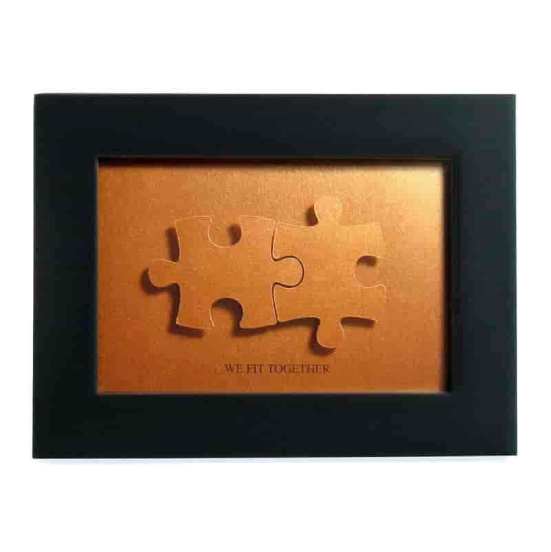 8th Anniversary Bronze Puzzle Art – Personalized Jigsaw Gift
