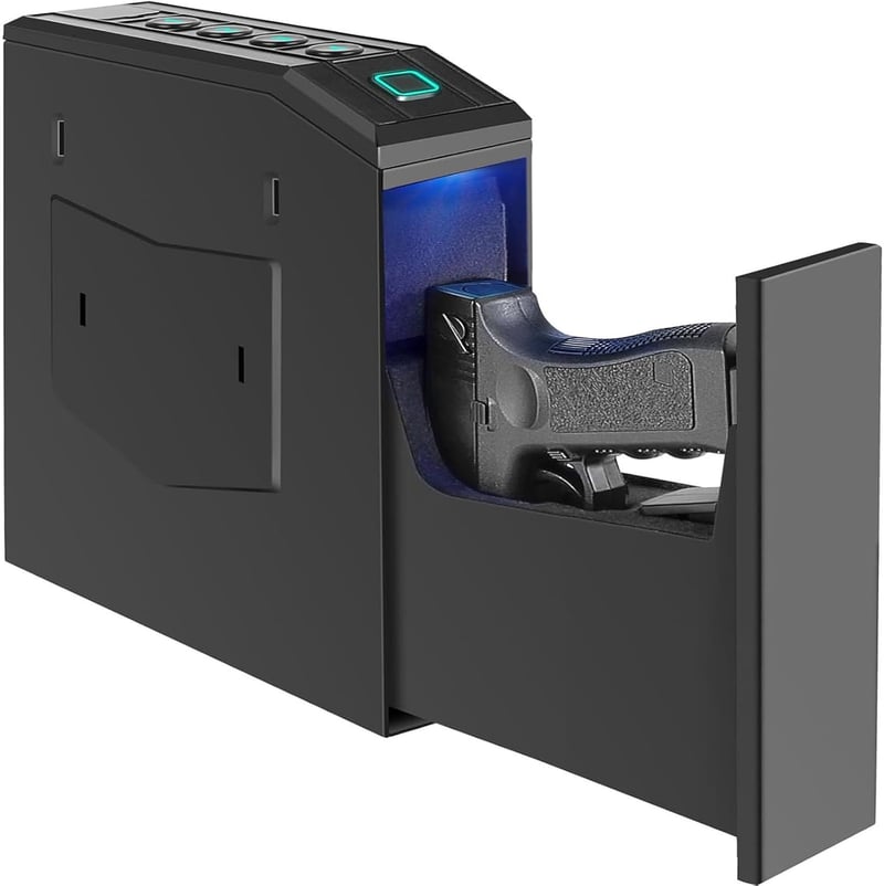 Biometric Smart Pistol Safe with Auto Sliding Door