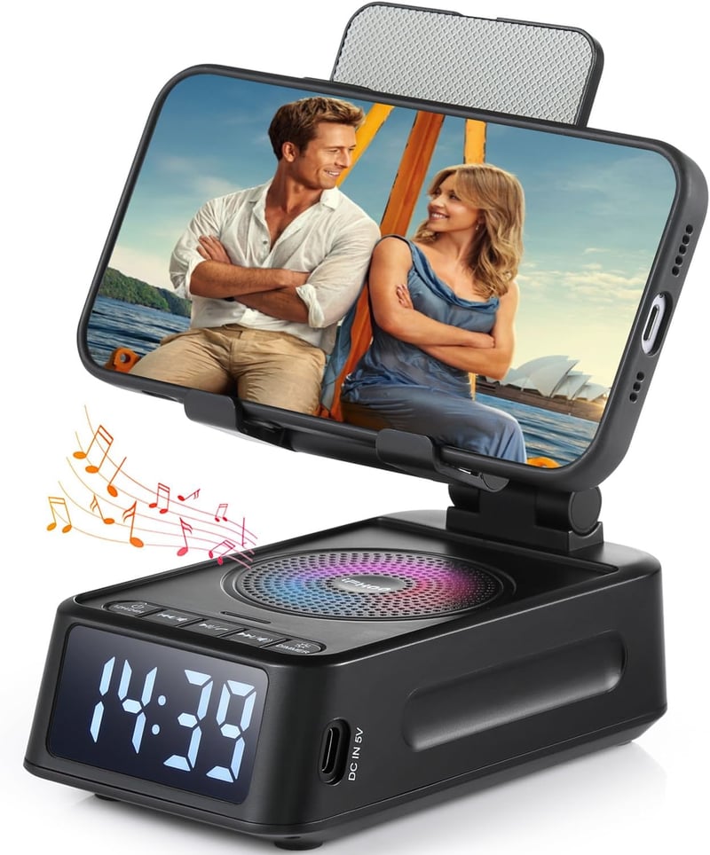 Birthday Gift Phone Stand with Bluetooth Speaker for Men & Women