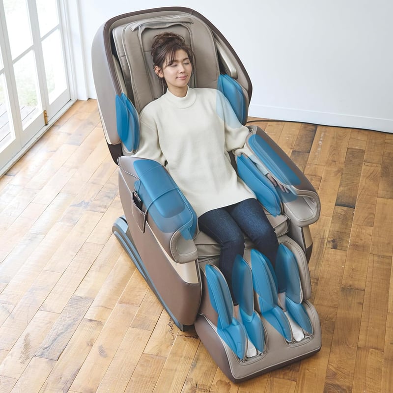 Zero Gravity Massage Chair with Touchscreen Remote (Coffee)
