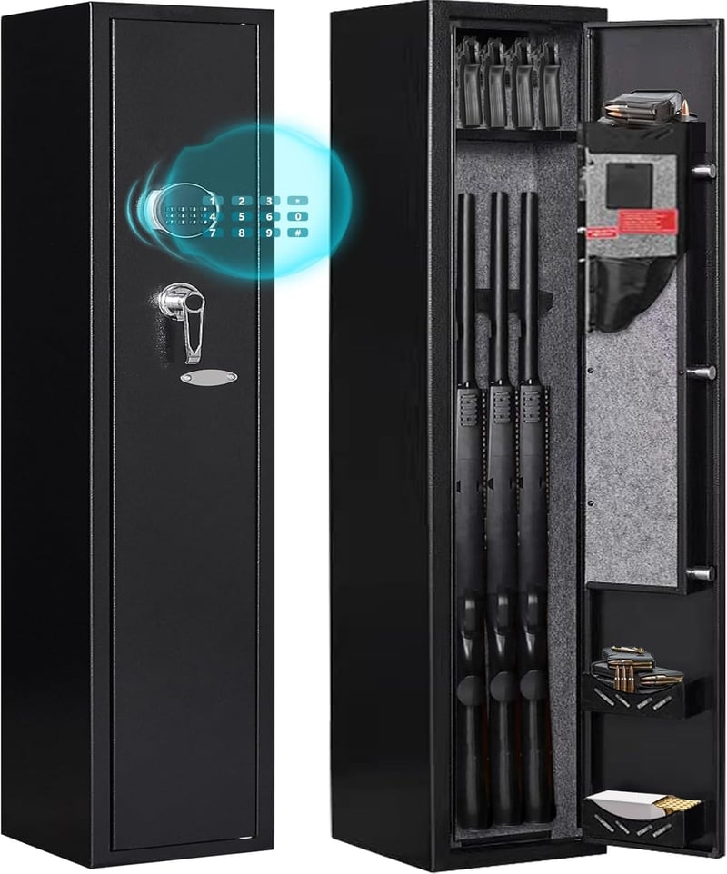 Electronic Gun Safe for Rifles & Pistols with Shelf