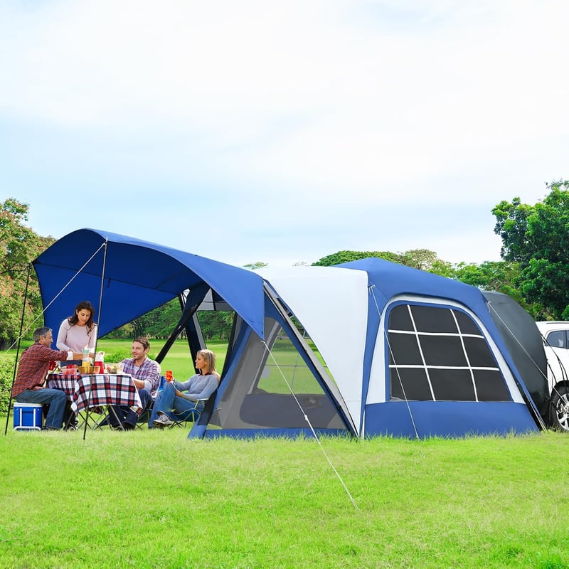 SUV Tailgate Camping Tent for 4-8 People, Easy Setup & Spacious