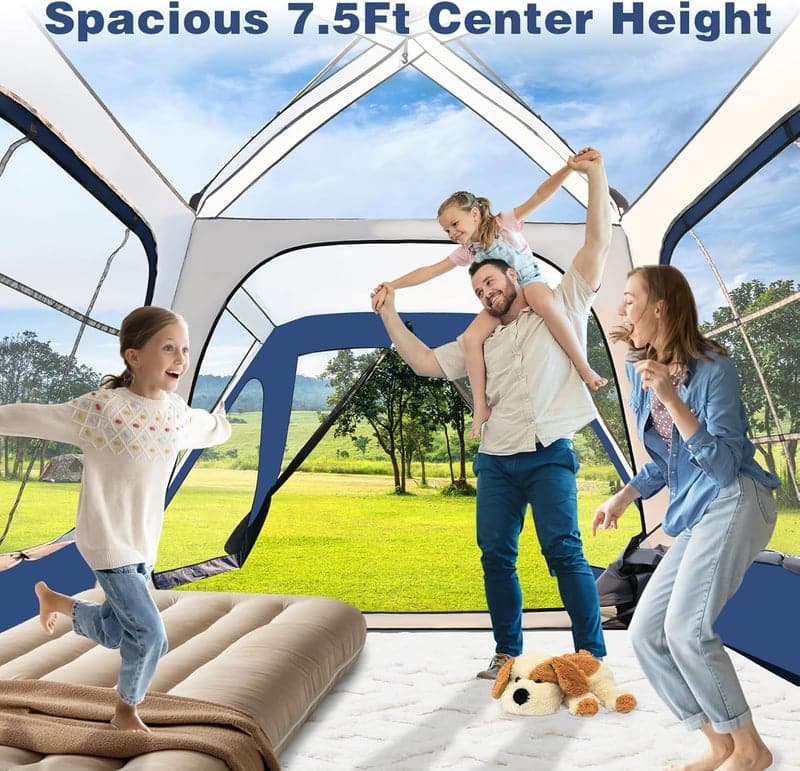 SUV Tailgate Camping Tent for 4-8 People, Easy Setup & Spacious
