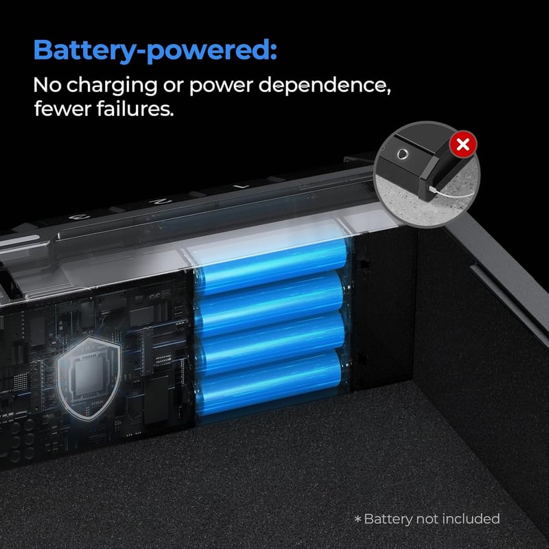 Biometric Handgun Safe with Keypad Lock