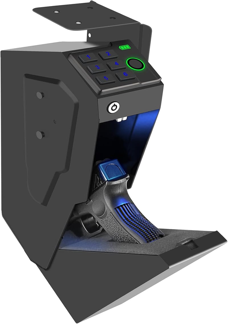 Biometric Handgun Safe with Fingerprint & Keypad