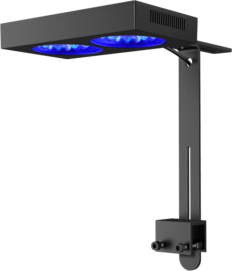135W Reef LED Light for Corals & Saltwater Tanks, Timer & Blue Spectrum